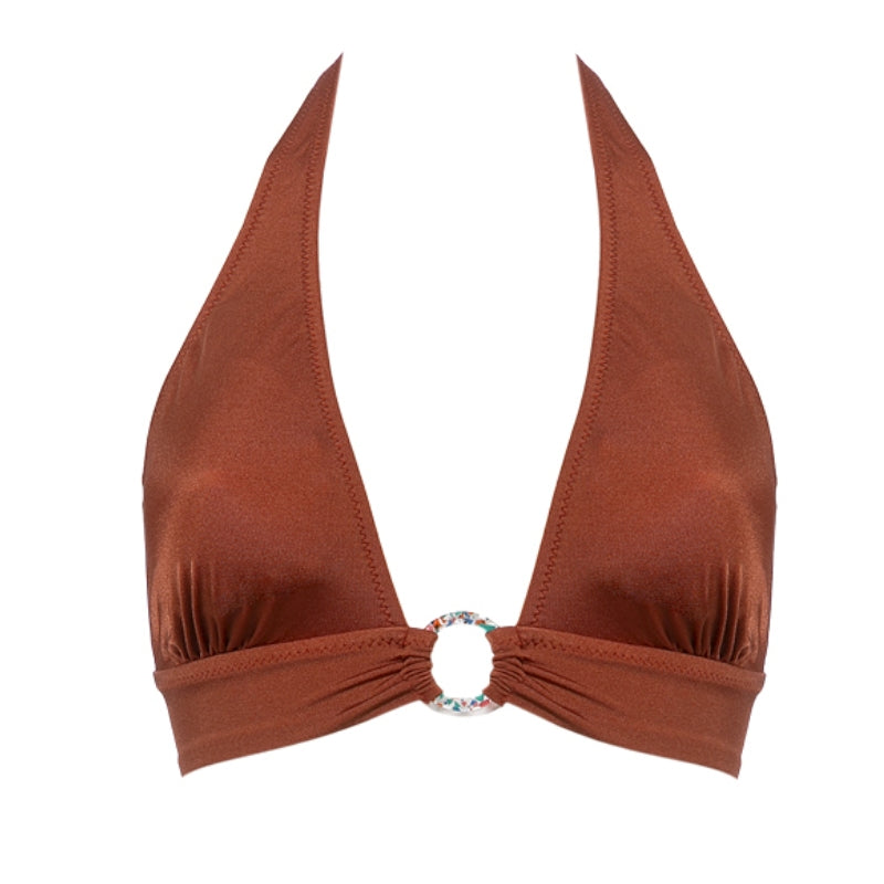 חזיית ביקיני דגם סהרה צבע קינמון