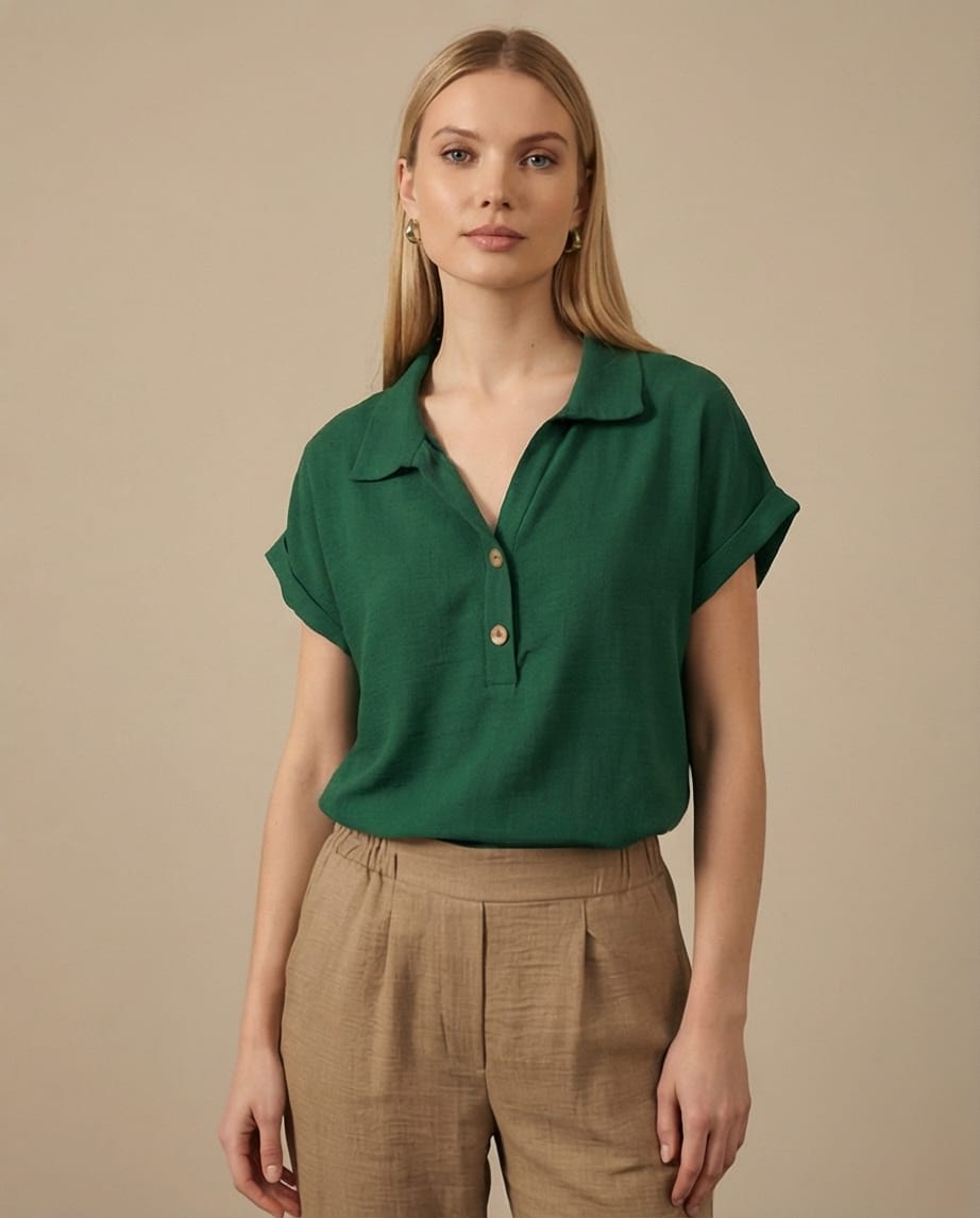 מכנס sky פשתן 100% צבע חום בהיר