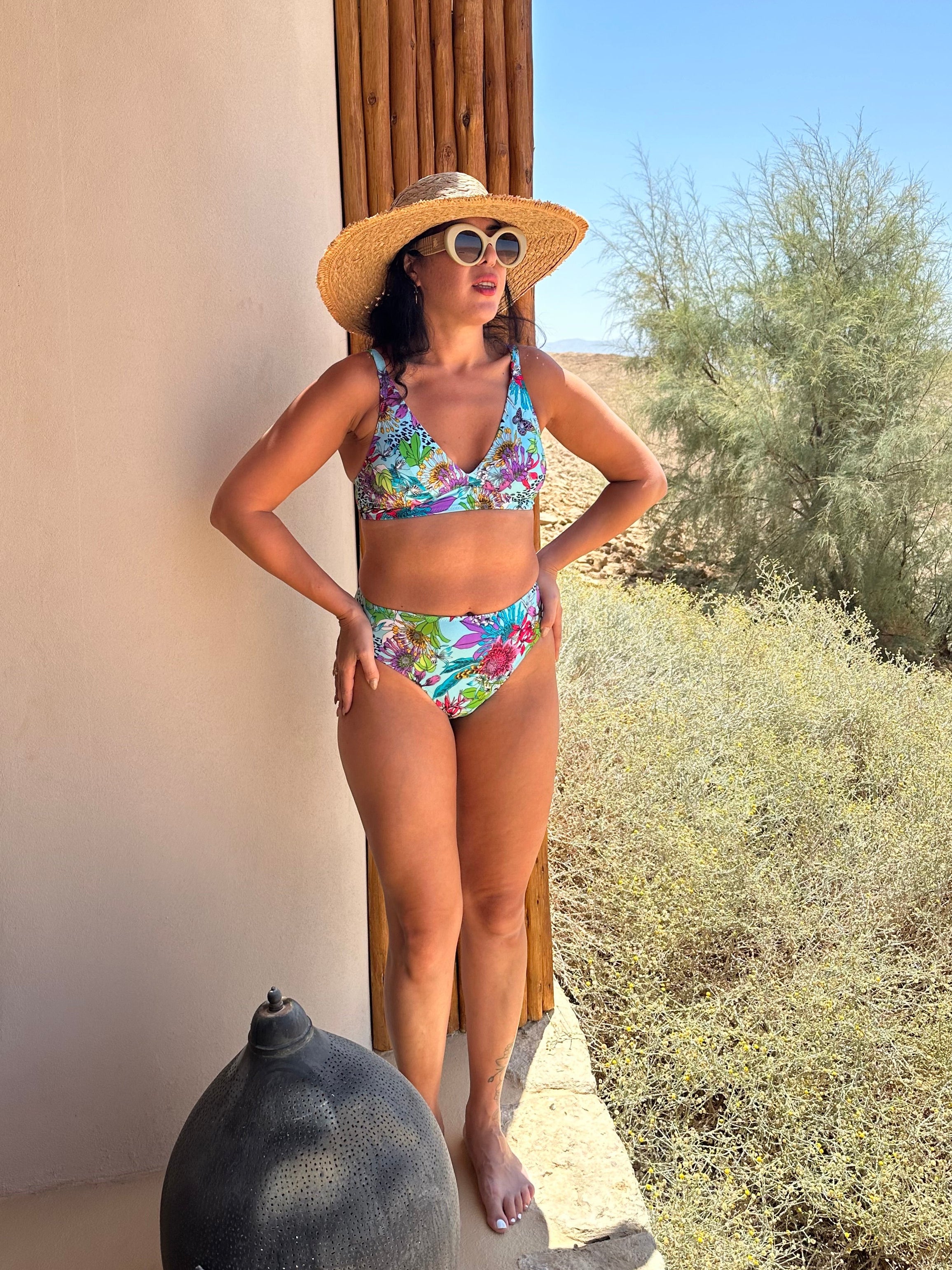 חזיית ביקיני דגם אמור הדפס גן עדן