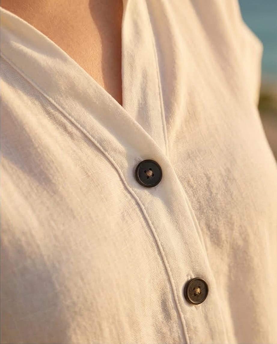 חולצת BREEZE פשתן 100% צבע אבן