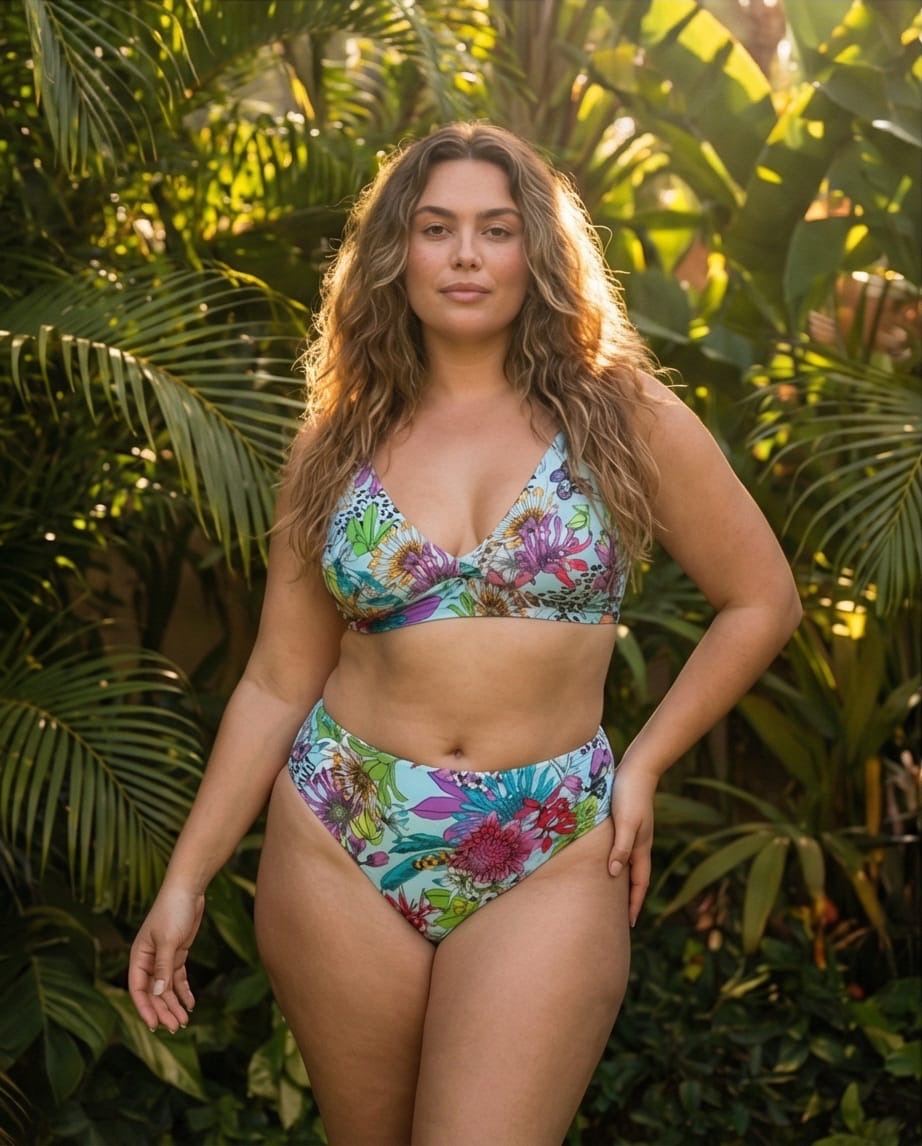 חזיית ביקיני דגם אמור הדפס גן עדן