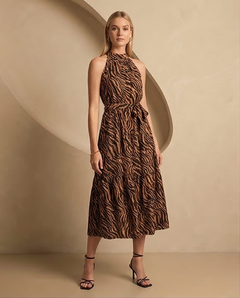 שמלת מידי אלגנטית דגם סיינה