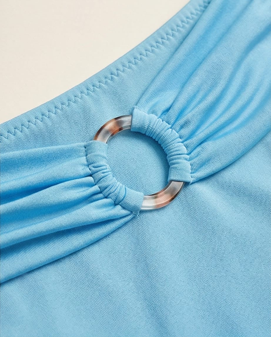 תחתון ביקיני גבוה צבע תכלת דגם מלדיביים