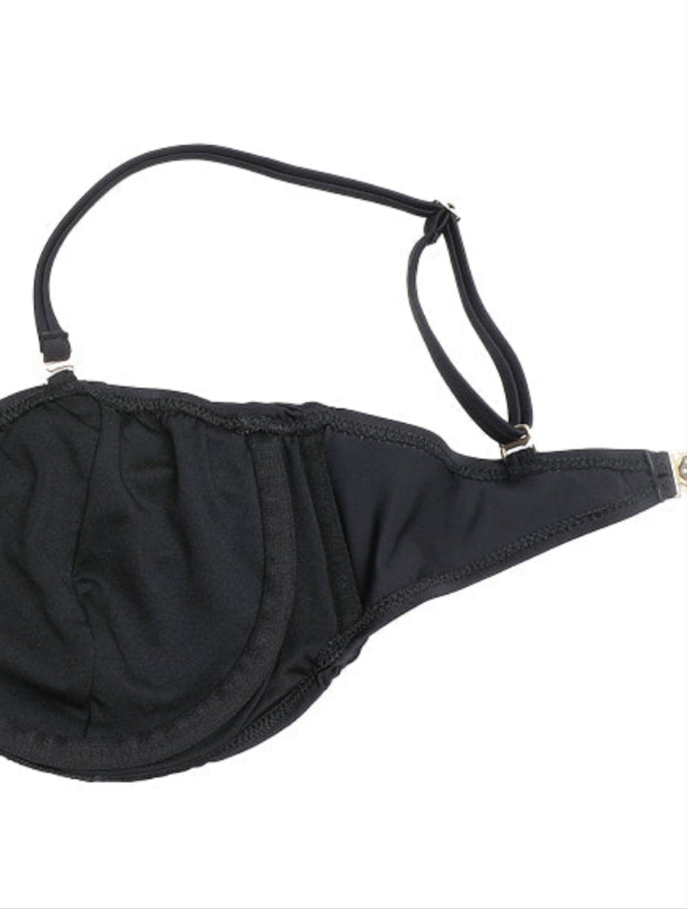 חזיית ביקיני דגם לוטוס צבע שחור