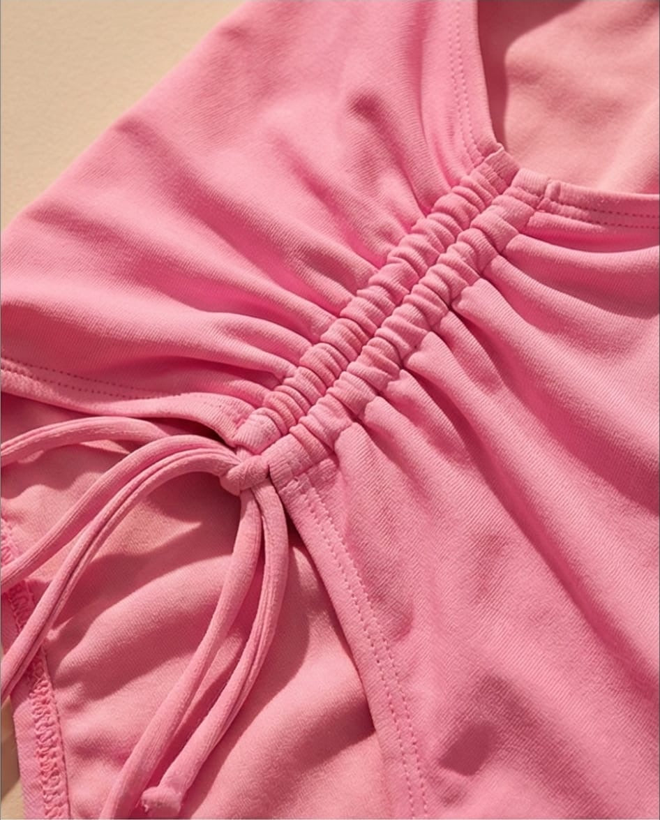 בגד ים שלם מחטב דגם קוזומל צבע ורוד