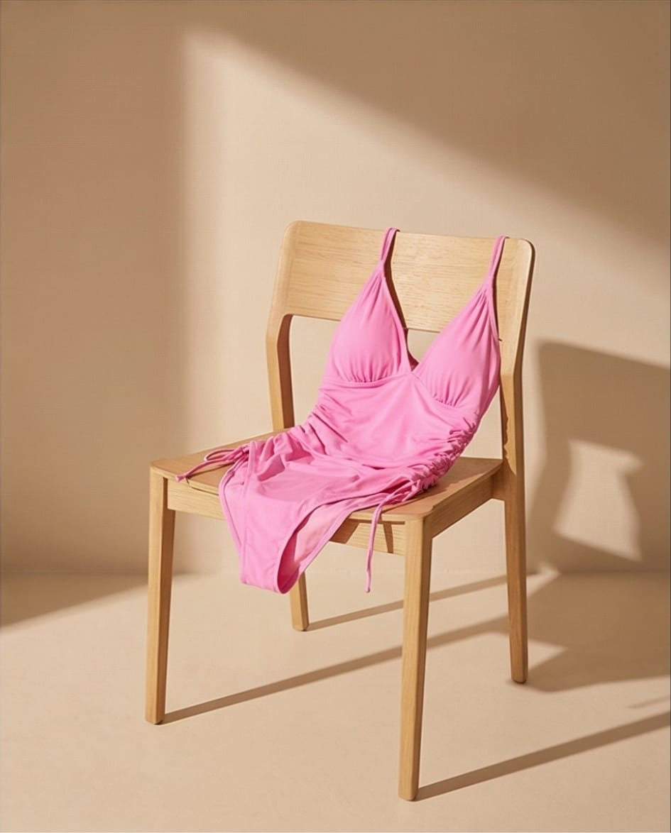 בגד ים שלם מחטב דגם קוזומל צבע ורוד