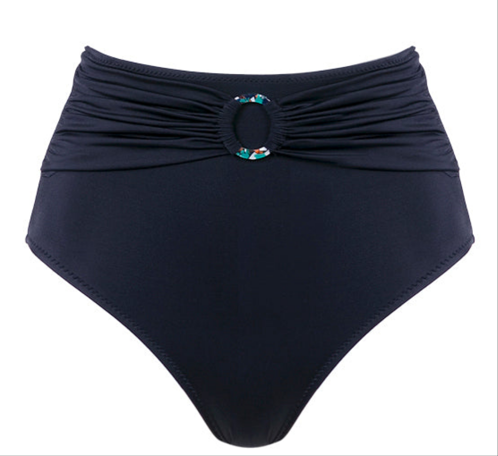 תחתון ביקיני גבוה מחטב דגם סהרה צבע שחור