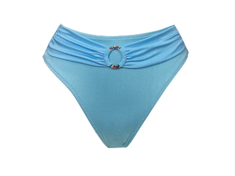 תחתון ביקיני גבוה צבע תכלת דגם מלדיביים