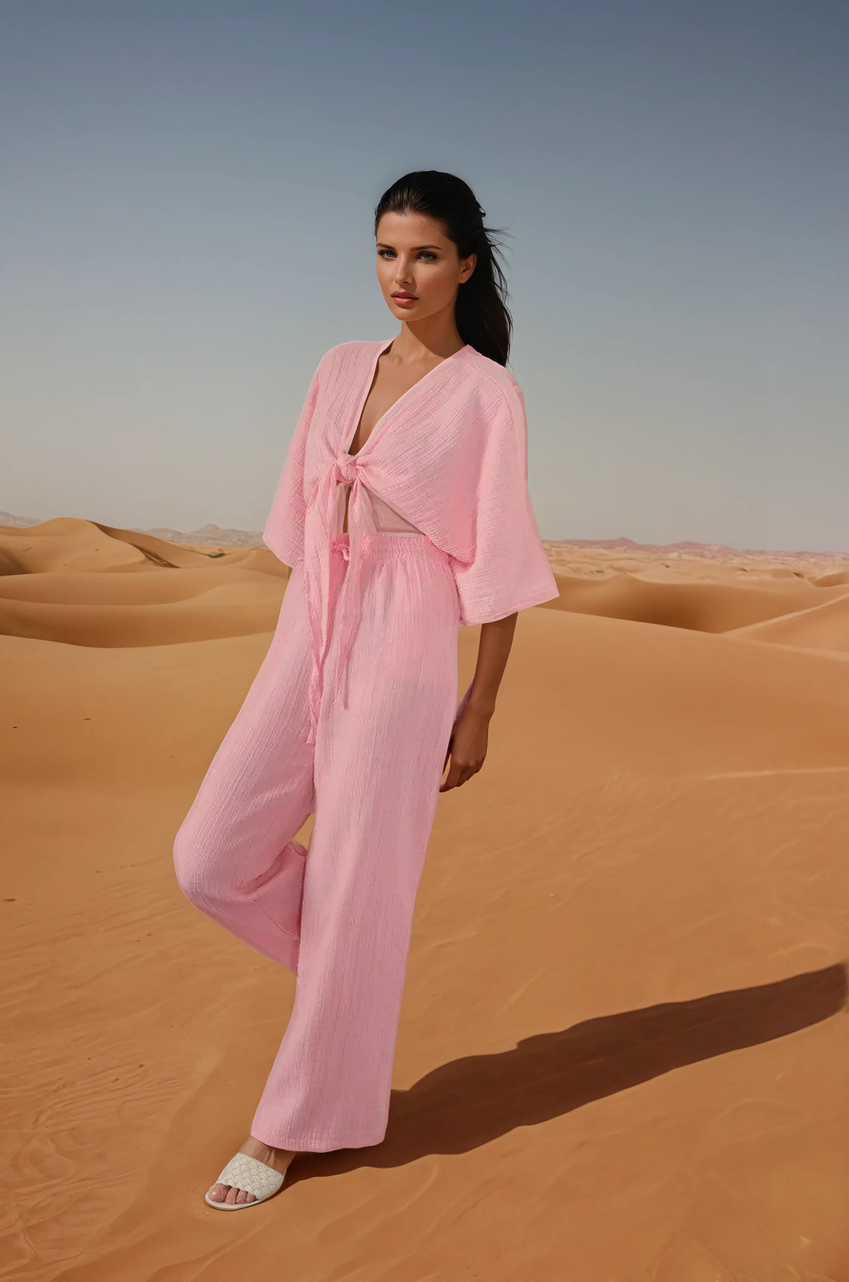 סט "סאנרייז" – חליפת חוף מבד טטרה אורגני