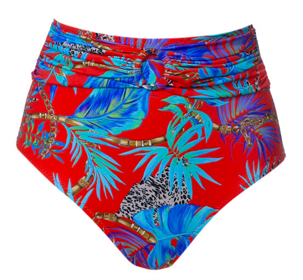 תחתון ביקיני גבוה מחטב דגם סהרה הדפס אקזוטי