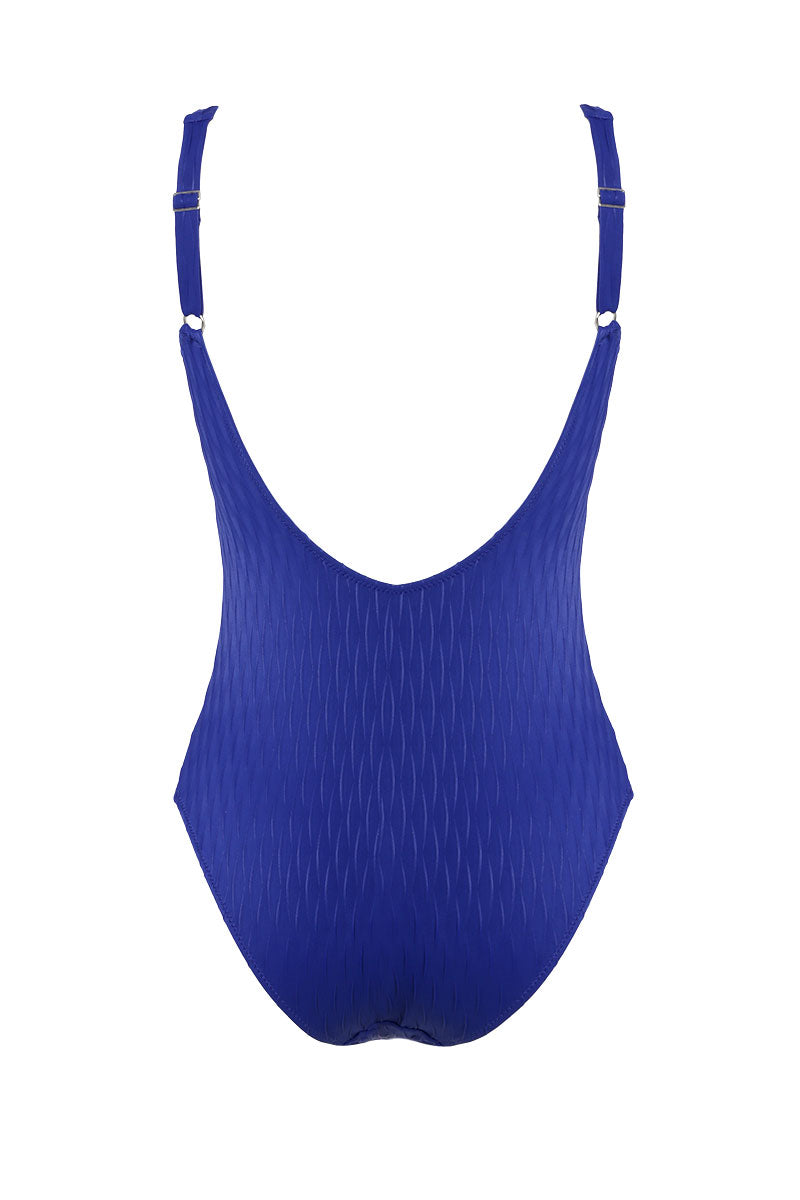 בגד ים שלם דגם יהלום כחול רויאל