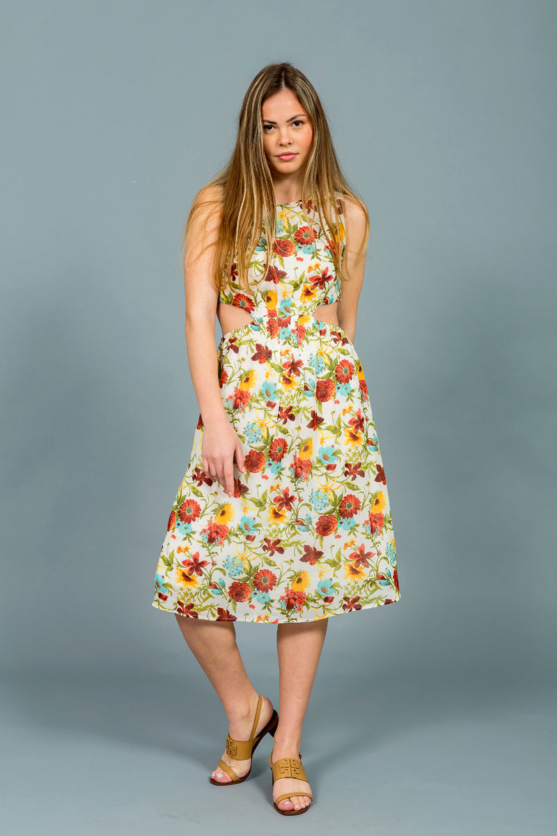 שמלת רייצ'ל הדפס פריחת האביב