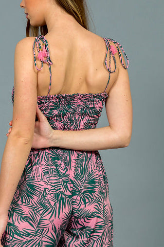 אוברול ויסקוזה משי ורוד מידות 36-38