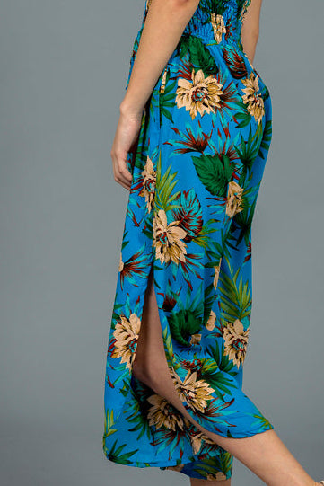 אוברול ויסקוזה משי כחול מידות 36-38