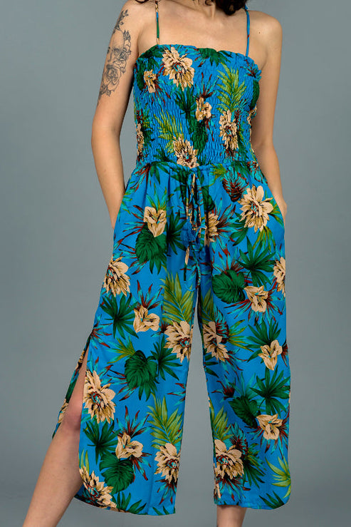 אוברול ויסקוזה משי כחול מידות 36-38