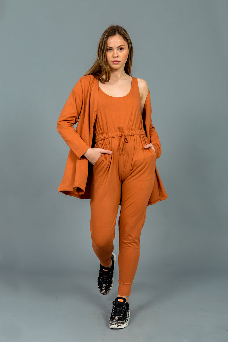 סט חליפת אוברול כותנה דגם ניו יורק