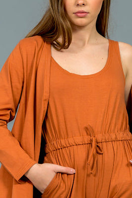 סט אוברול ועליונית 100% כותנה עד מידה 38