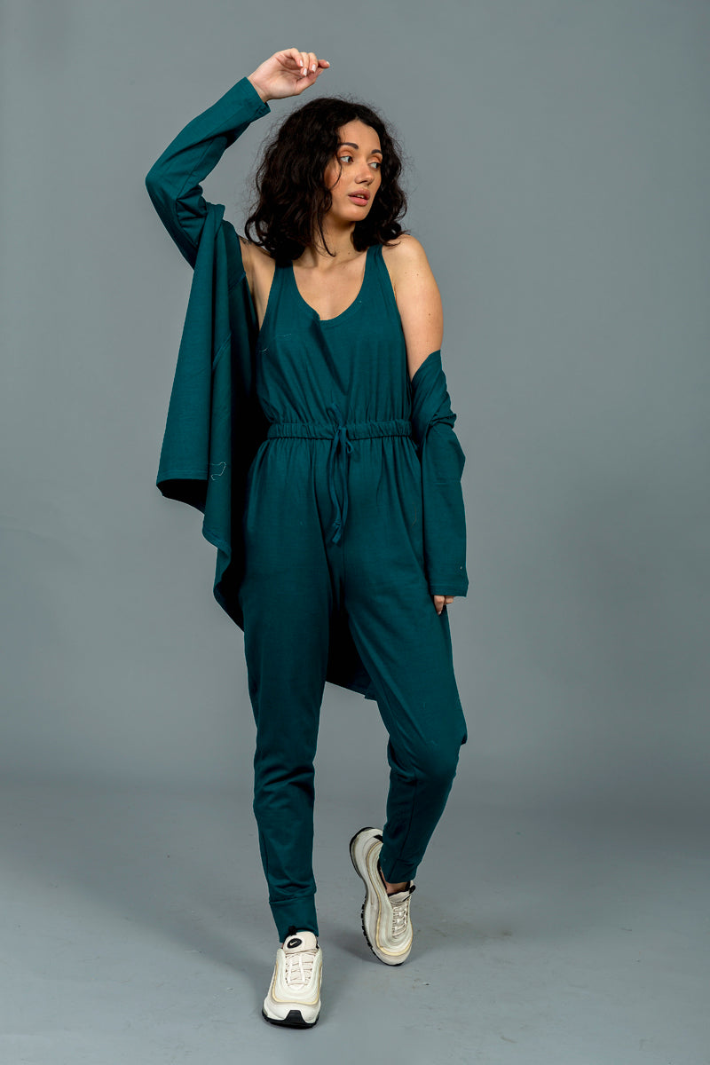 סט חליפת אוברול מבד כותנה דגם ניו יורק