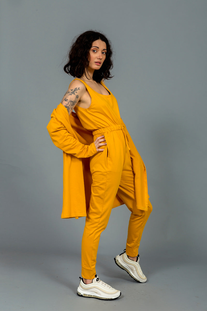 חליפת אוברול כותנה דגם ניו יורק