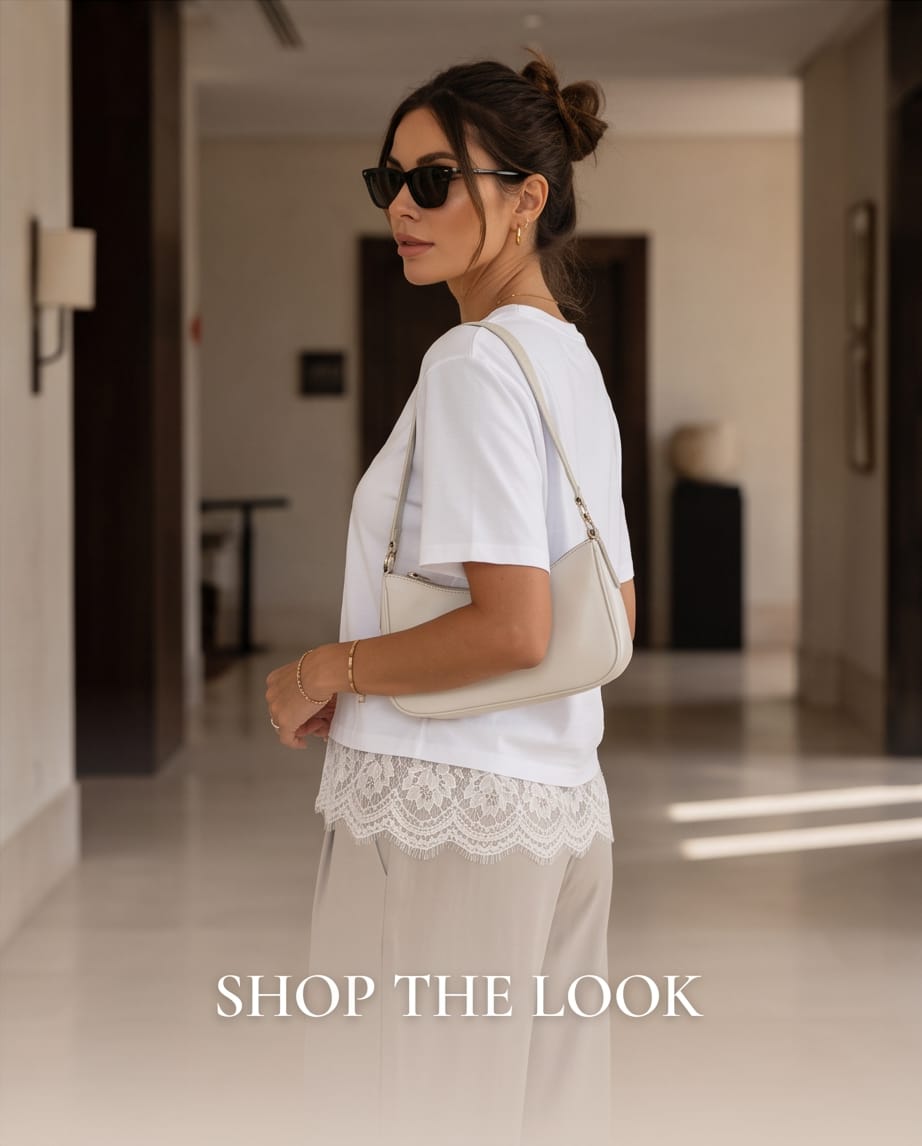 חולצת The Trim Tee – לבן