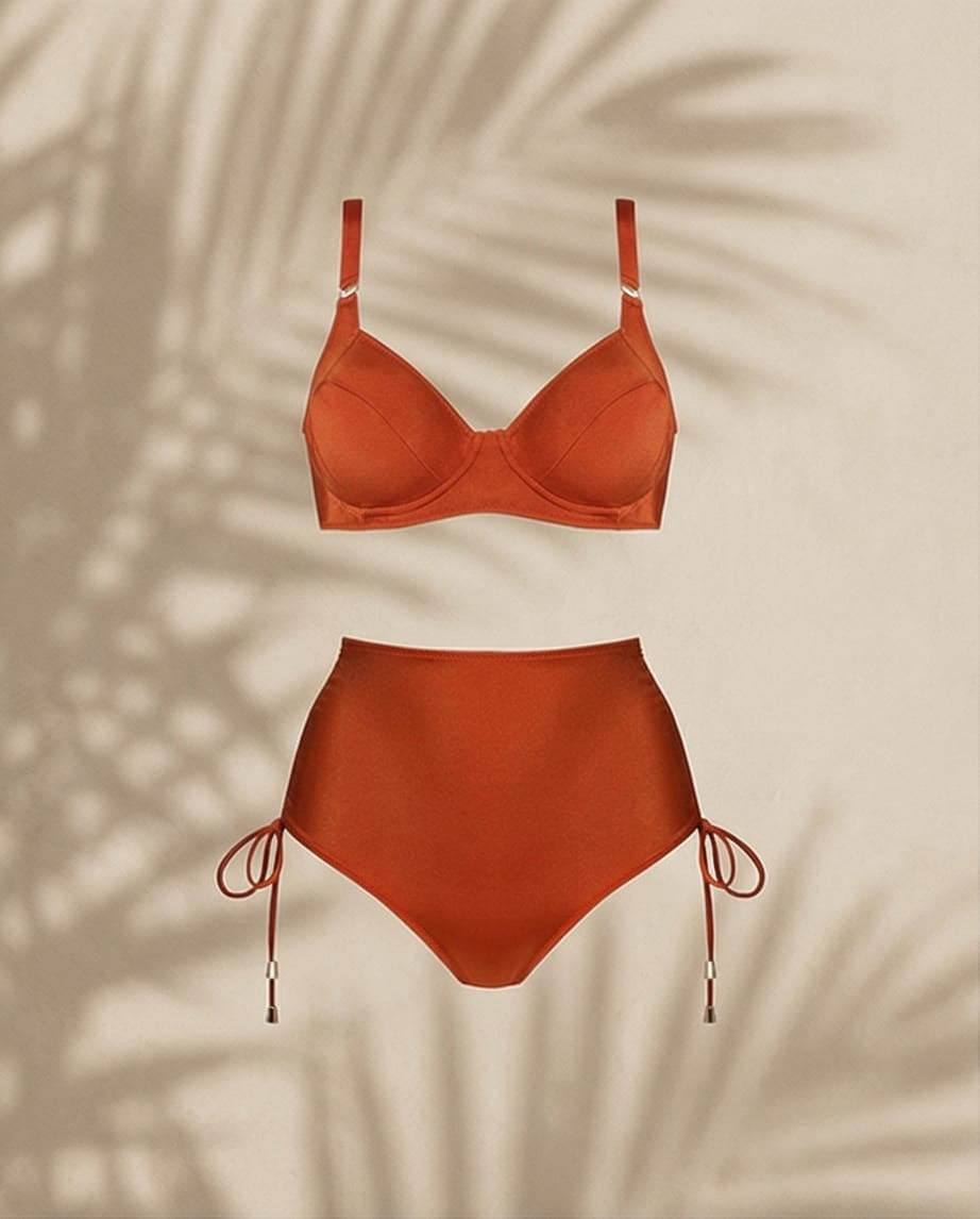 דגם Paradise High תחתון מחטב -כתום טרקוטה חם