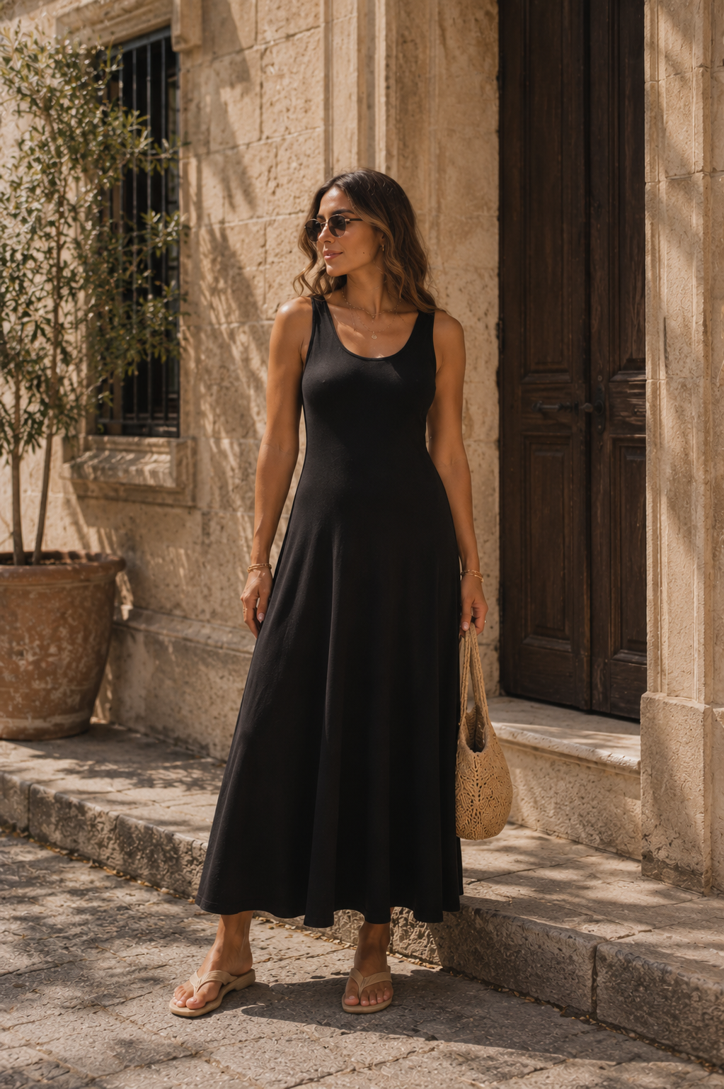 The Flow Dress Black
