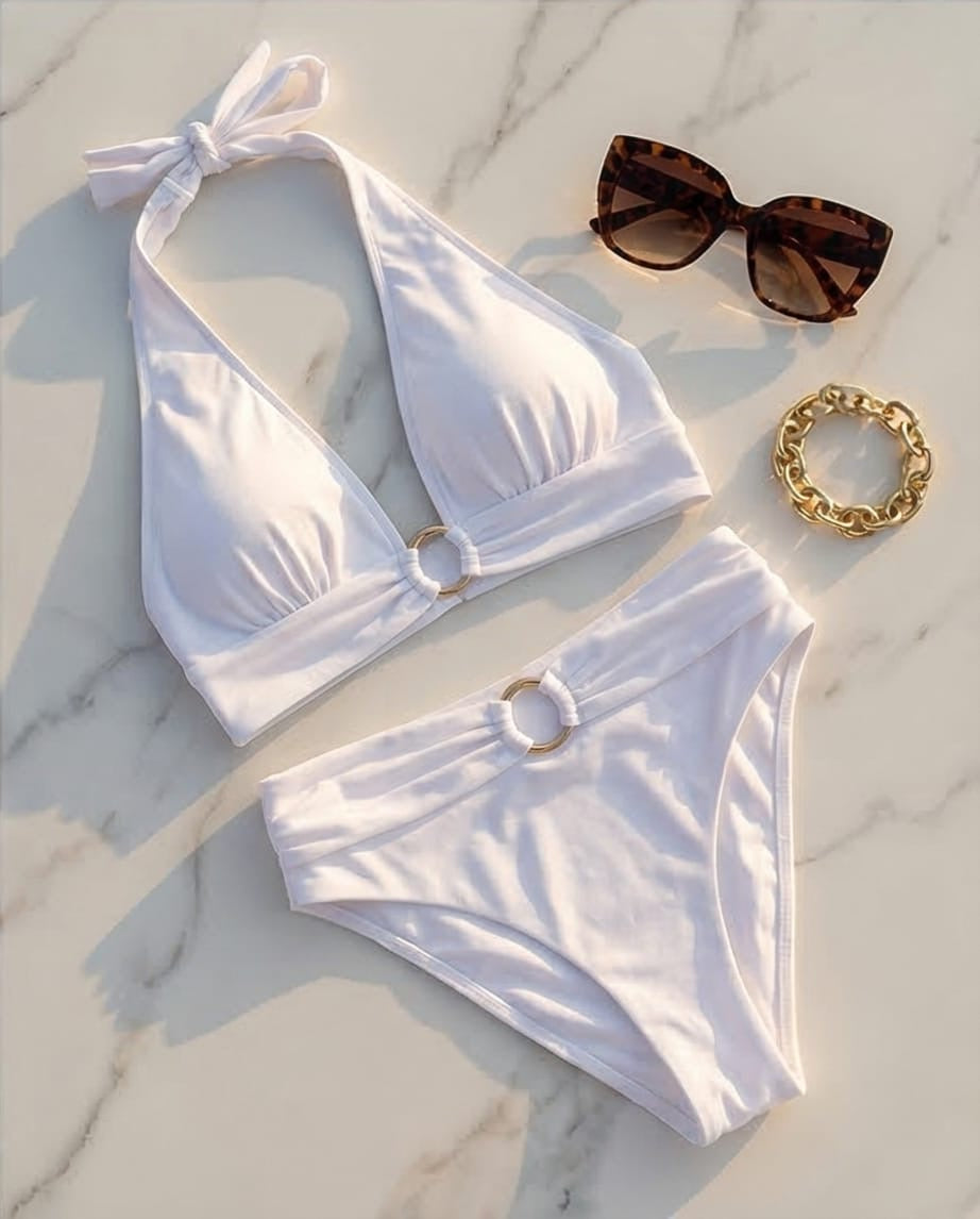 תחתון דגם אמור עם חגורה צבע לבן