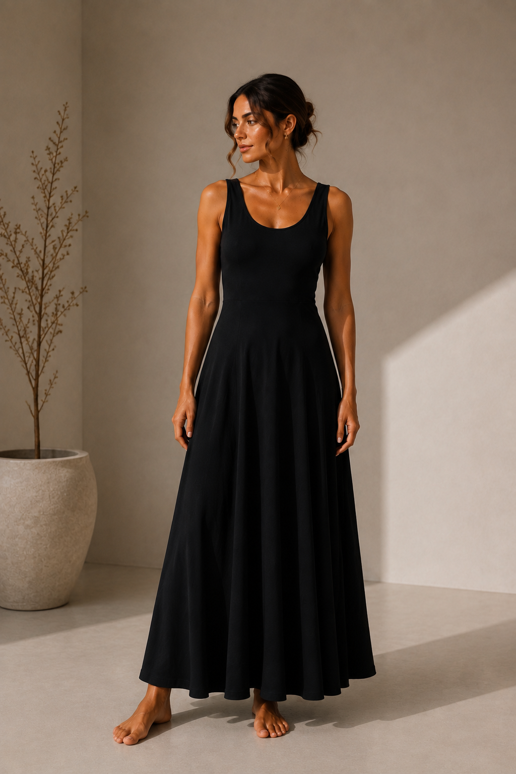The Flow Dress Black