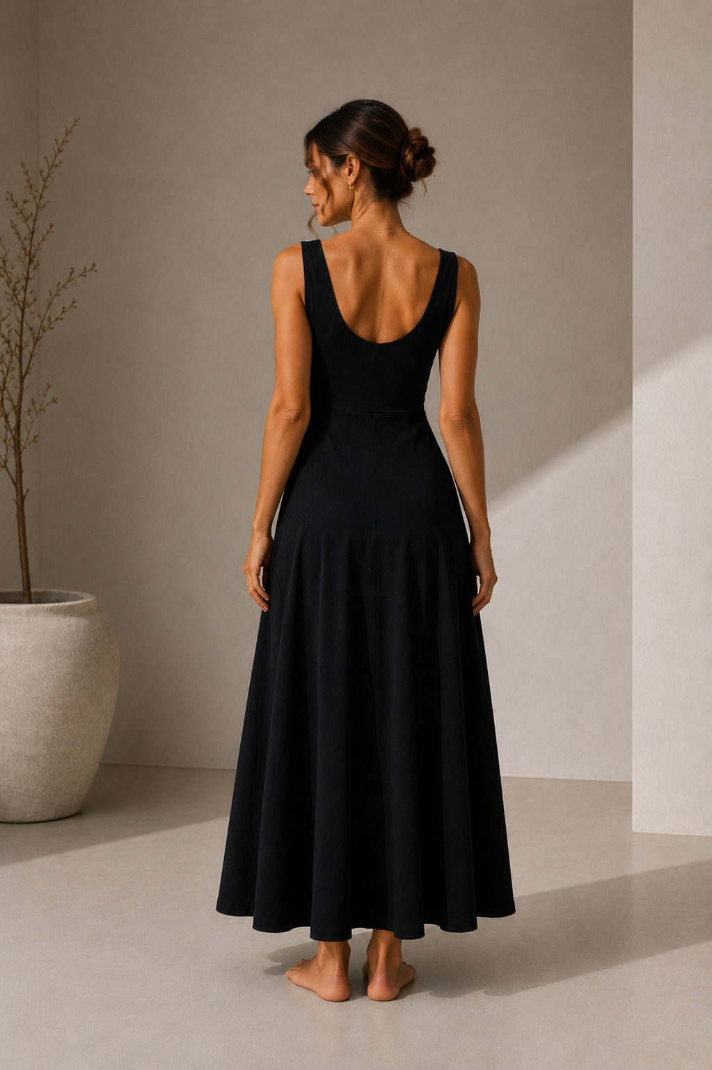 The Flow Dress Black