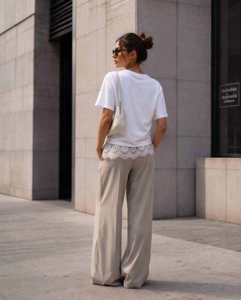 חולצת The Trim Tee – לבן
