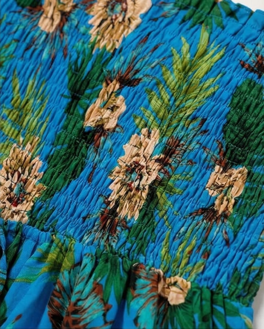 אוברול ויסקוזה משי כחול מידות 36-38