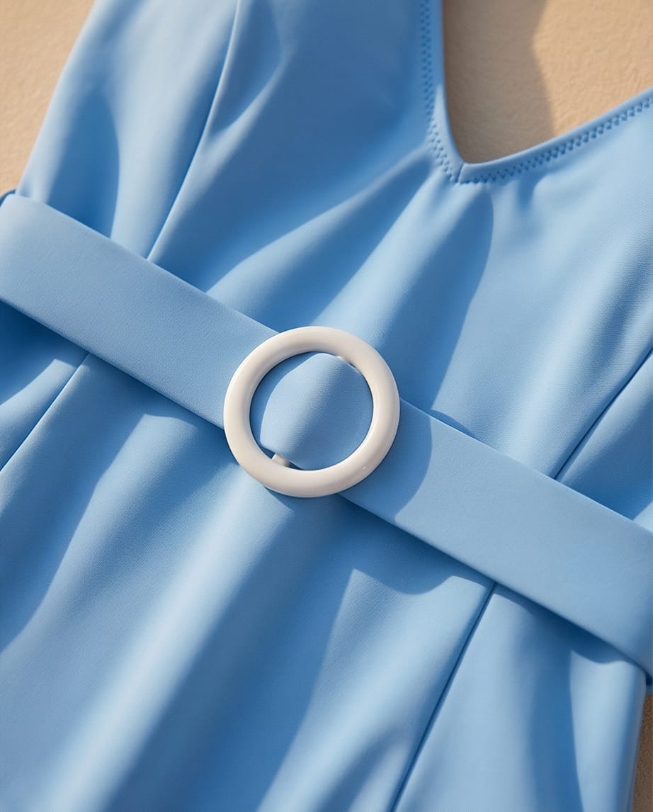 בגד ים שלם מחטב דגם ויקטוריה צבע תכלת