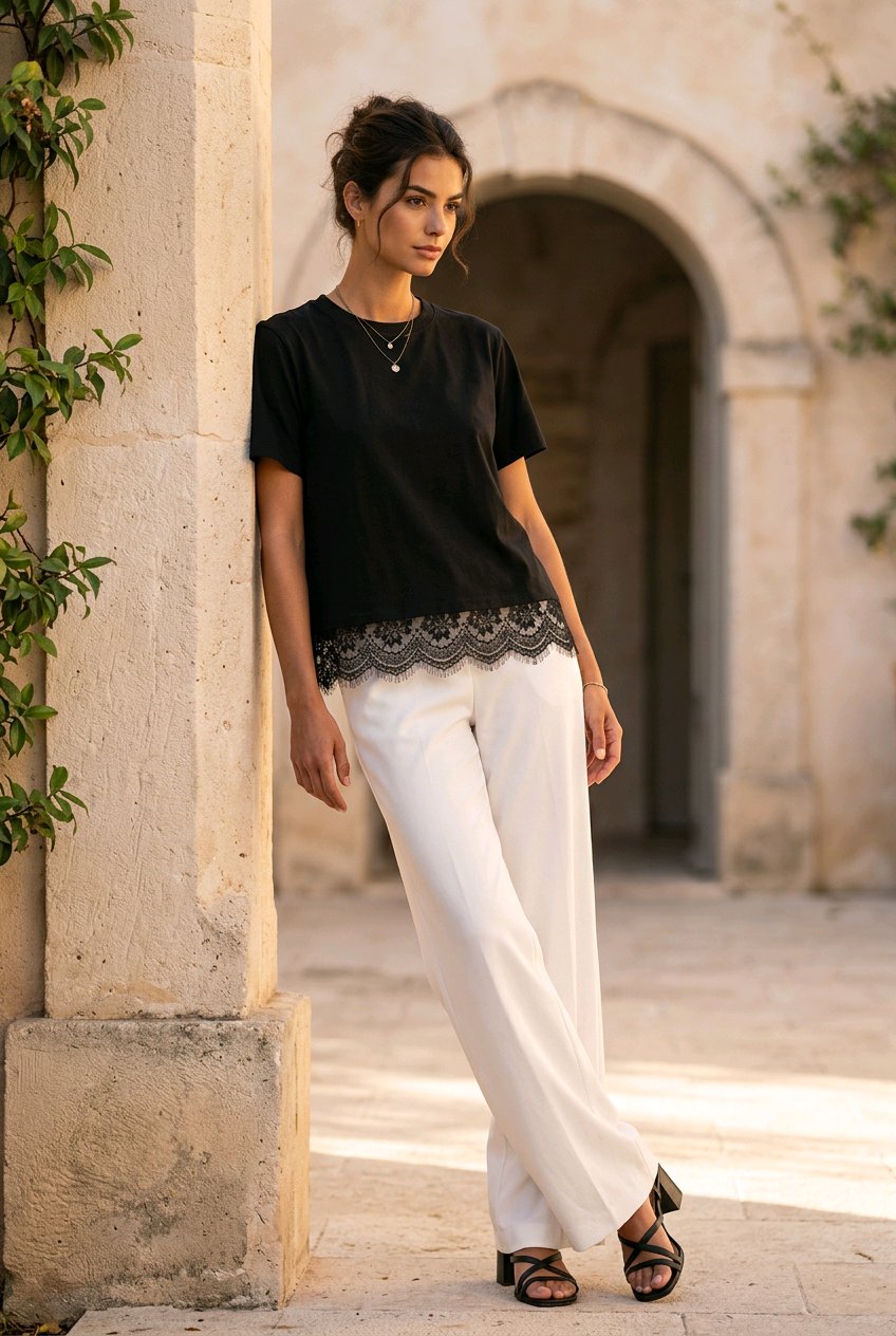 חולצת The Trim Tee – שחור