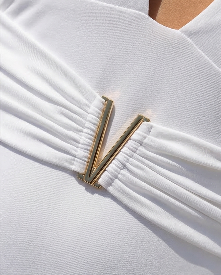 בגד ים שלם מחטב דגם מון אמור צבע לבן