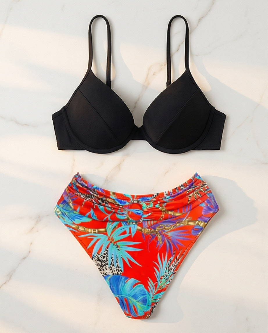 תחתון ביקיני דגם אמור הדפס אקזוטי