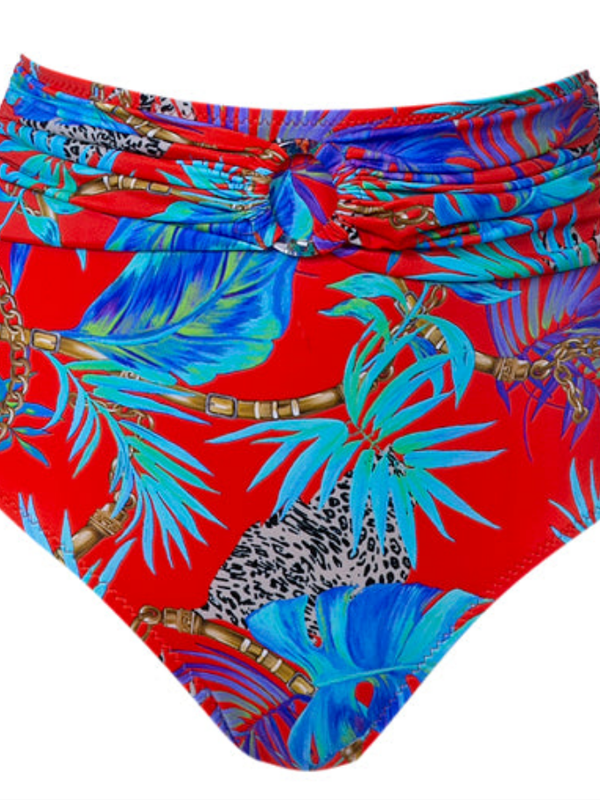 תחתון ביקיני גבוה מחטב דגם סהרה הדפס אקזוטי