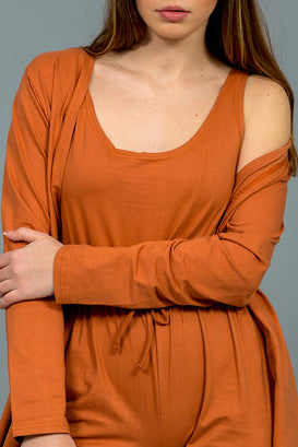 סט אוברול ועליונית 100% כותנה עד מידה 38