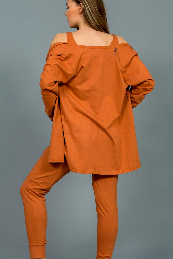 סט אוברול ועליונית 100% כותנה עד מידה 38